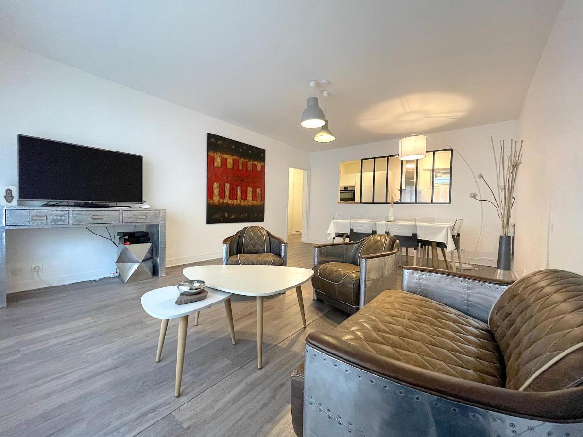L'Ideal 112 - 85M2, 2 Chambres, Parking & Cabine De Plage Довиль Экстерьер фото